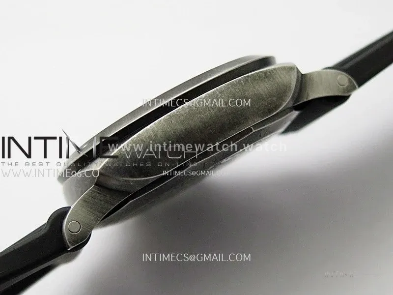 PAM1412 Z Satin-polished steel VSF 1:1 Best Edition Green Shaed Dial on Black Rubber Strap Asian P9010 super clone