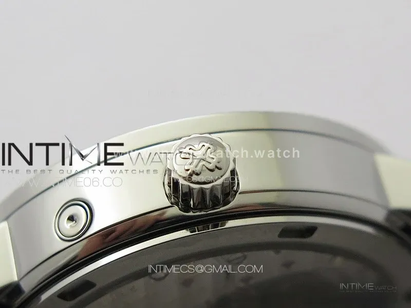 Calatrava 5057 Cortina Watch 50th Anniversary SS YSF 1:1 Best Edition Gray Dial on Black Leather Strap A240