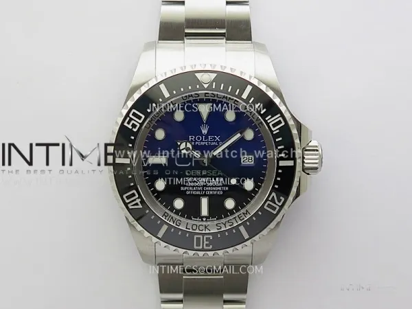 Sea-Dweller DEEPSEA 126660 "D-BLUE" 904L SS V9F 1:1 Best Edition New Blue Dial On Oyster Bracelet VR3235