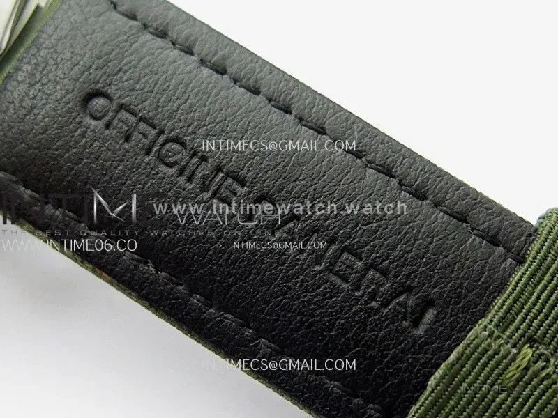 PAM1287 V TTF Best Edition Green Dial on Green Leather Strap P.900 Clone