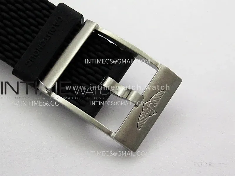 SuperOcean 42mm AB2010 SS GF 1:1 Best Edition Green Dial Green Ceramic Bezel On Black Rubber Strap A2824