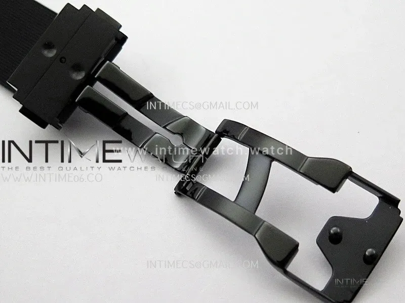 Classic Fusion 42mm Ceramic JJZF 1:1 Best Edition Black Carbon Dial On Black Rubber Strap