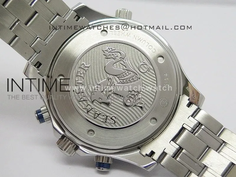 Seamaster 300m Diver SS Blue Dial Blue Bezel on SS Bracelet A7750
