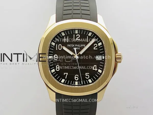 Aquanaut 5167R RG 3KF Best Edition Brown Dial on Brown Rubber Strap A324 Super Clone V2