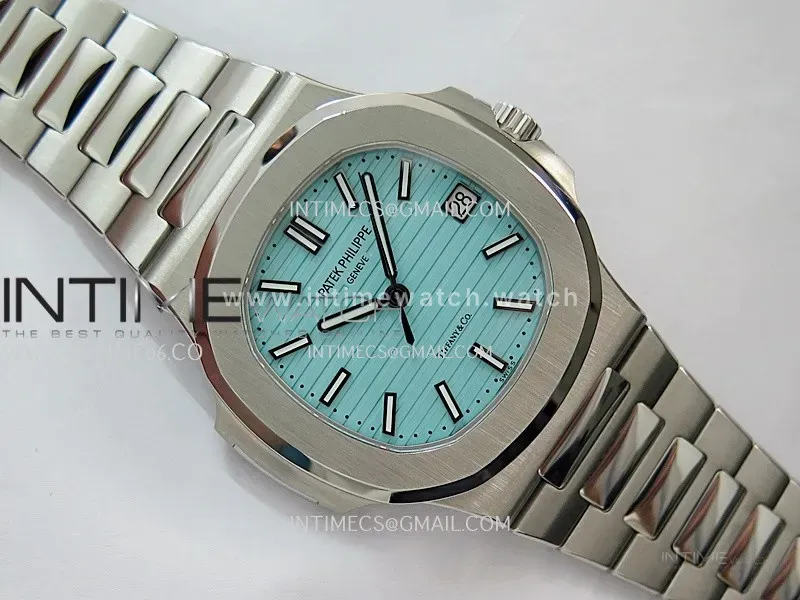 Nautilus 5711 3KF 1:1 Best Edition Tiffany Blue Dial on SS Bracelet A324 Super Clone V2
