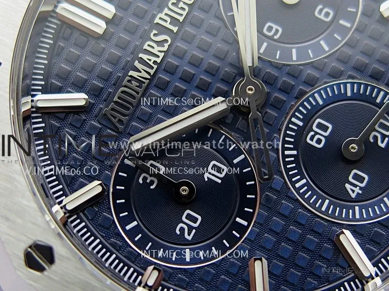 Royal Oak Chrono 26240 SS ZF 1:1 Best Edition Blue Dial On SS Bracelet Super Clone DD4401
