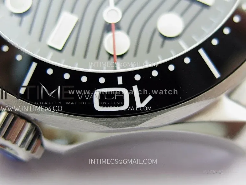 Seamaster Diver 300M VSF 1:1 Best Edition Black Ceramic Black Dial on SS Bracelet A8800 V2