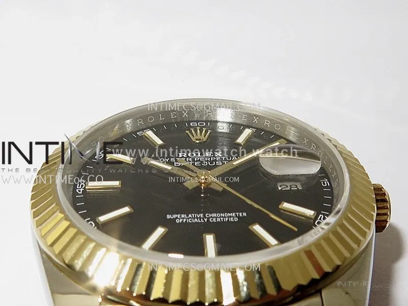 DateJust 126333 904L SS/YG JDF 1:1 Best Edition Black Dial Stick Markers on Jubilee SS/YG Bracelet
