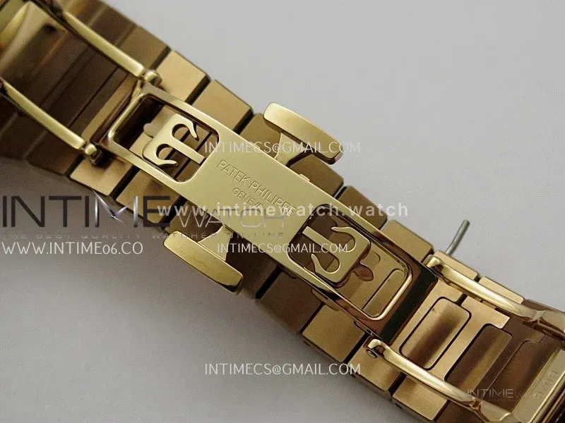 Nautilus 5712-1A 001 RG WSF 1:1 Best Edition Brown Dial On RG Bracelet Super Clone JH240 (Free tool)