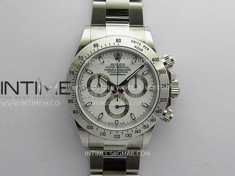 Daytona 116520 904L SS VSF 1:1 Best Edition White Dial On 904L SS Bracelet DD4130
