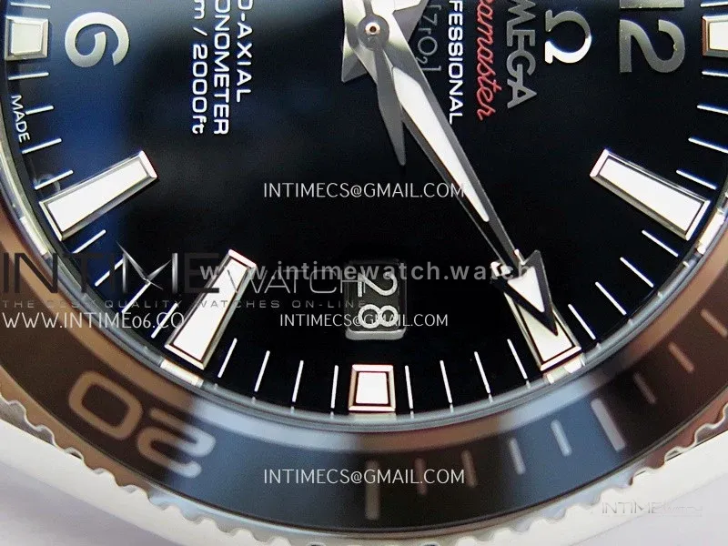 Planet Ocean 42MM Liquidmetal N1F 1:1 Best Edition Black Real Ceramic Dial On SS Bracelet A2892