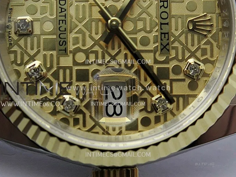 DateJust 126233 36mm 904L SS/YG ONE Factory 1:1 Best Edition Gold Jubilee Dial Diamond Marker On Oyster Bracelet DD3235