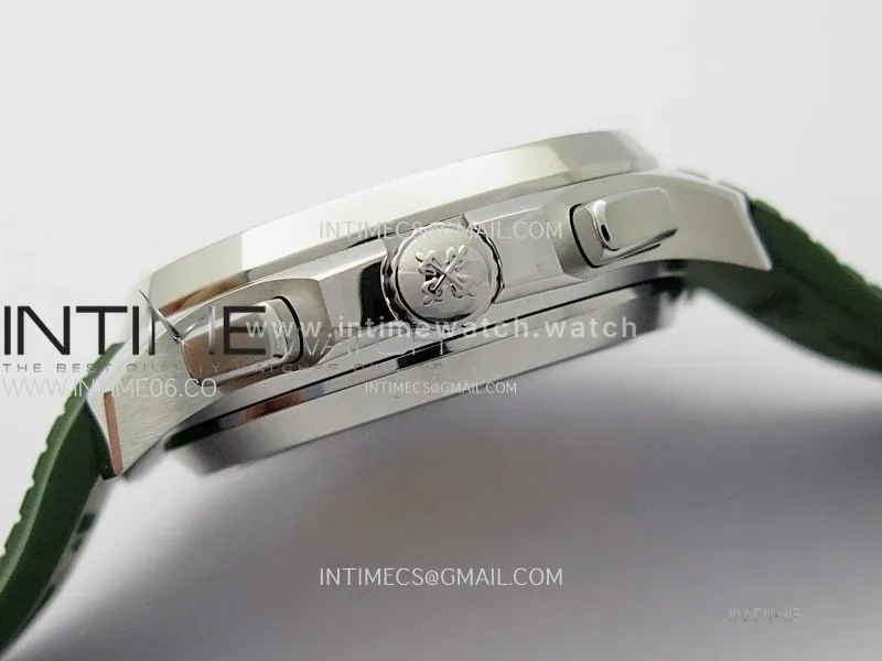 Aquanaut 5968G-010 Green Dial on Green Rubber Strap in Steel
