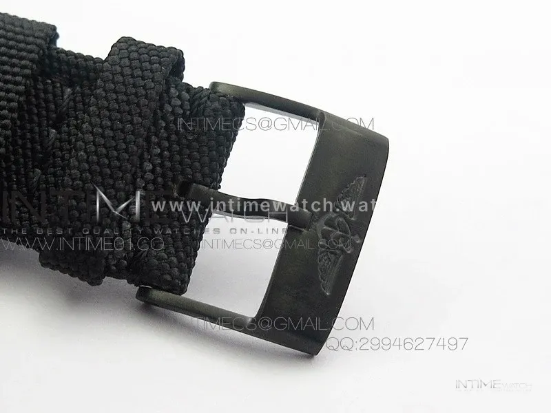 Avenger II Seawolf PVD Black Dial Yellow Markers on Black Nylon Strap A2836
