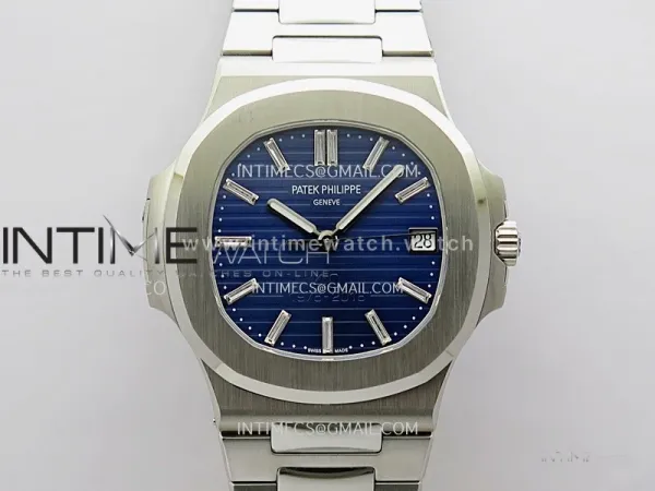 Nautilus 5711 3KF 1:1 Best Edition 40th Anniversary Blue Dial on SS Bracelet A324 Super Clone V2