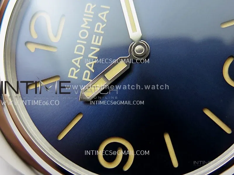 PAM1383 HWF 1:1 Best Edition Blue Dial On Blue ASSO Leather Strap A6497