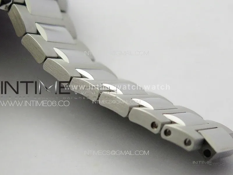 Portuguese IW371617 ZF 1:1 Best Edition SS White Dial Blue Markers on SS Bracelet A96355