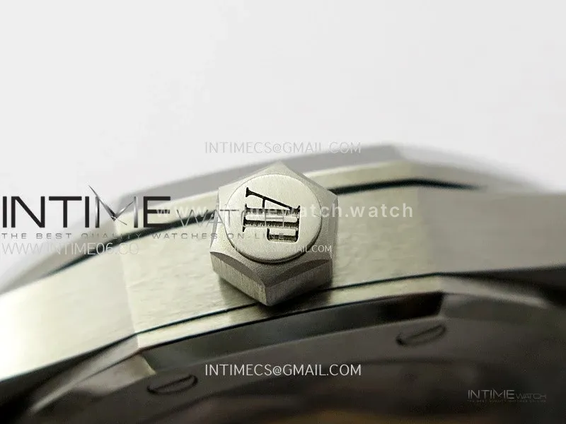 Royal Oak 37mm 15450 SS IPF 1:1 Best Edition Blue Dial on SS Bracelet SA3120 Super Clone