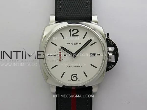 PAM1381 Z 42mm VSF 1:1 Best Edition White Dial on Black Rubber Strap P900