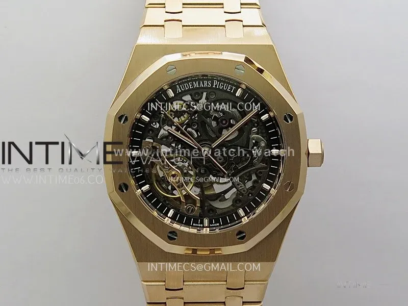 Royal Oak 41mm Openworked 15407 RG THBF 1:1 Best Edition on RG Bracelet SA3132