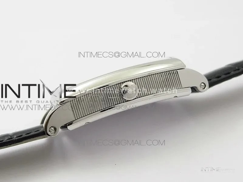 Heritage @12 big date SS HGF White Dial Black Roman Markers on Black Leather Strap A23J