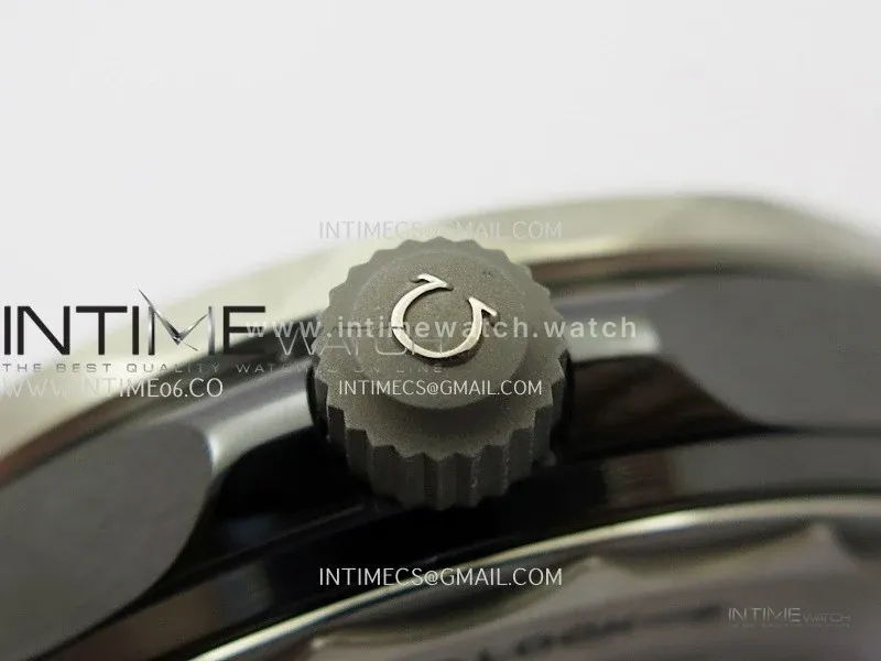 Seamaster Diver 300M Black Ceramic/SS ORF 1:1 Best Edition Black Dial On Black Rubber Strap Super Clone Asian 8806