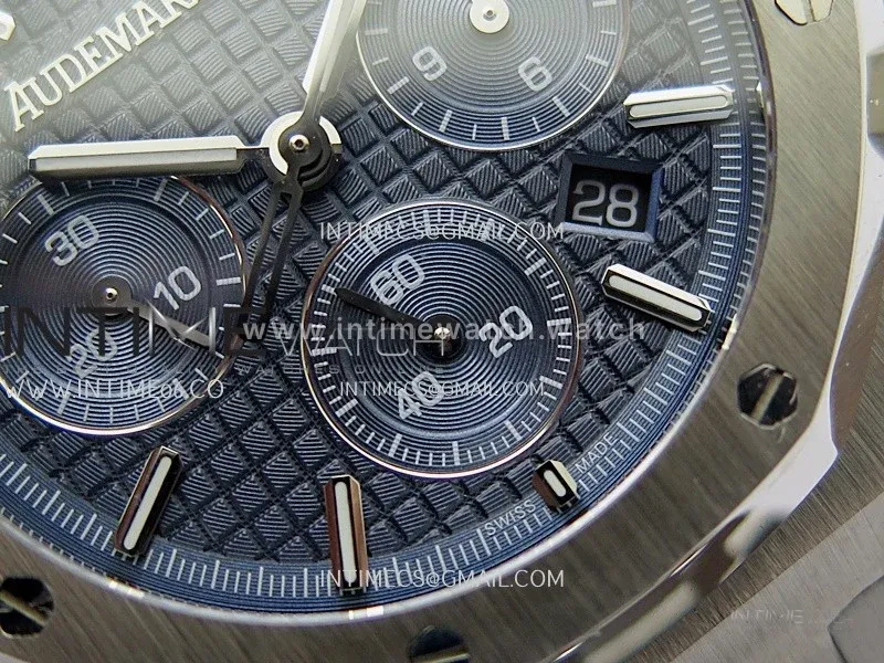 Royal Oak Chrono 26331ST SS IPF 1:1 Best Edition Dark Blue Dial on SS Bracelet A7750