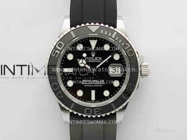 Yacht-Master 226659 Gain Weight QF 1:1 Best Edition Black Dial On Oysterflex Strap VR3235