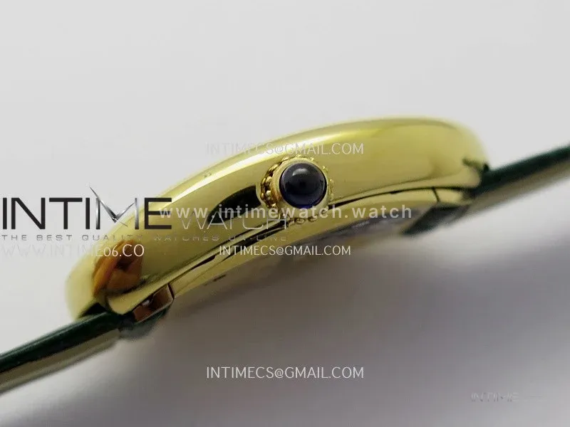 Baignoire Watch YG AF 1:1 Best Edition Green MOP Dial On Green Croco Strap RONDA Quartz