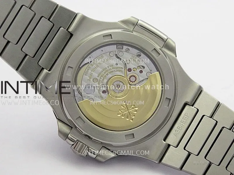 Nautilus 5711/1A Red T Diamond SS GRF 1:1 Best Edition White Textured Dial On SS Bracelet Asian 26-330
