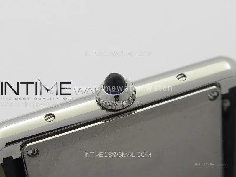 Tank Must Ladies 25mm SS K11F 1:1 Best Edition White Dial on Black Leather Strap Ronda Quartz
