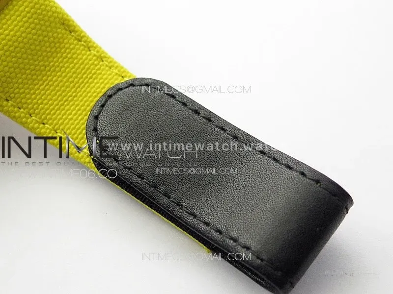 RM027-03 Real Tourbillon YSF Best Edition Yellow/Red Carbon Skeleton Dial on Yellow Nylon Strap