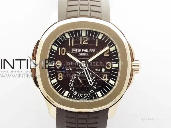 Aquanaut 5164R RG GRF Best Edition Brown Dial on Brown Rubber Strap A324 V2