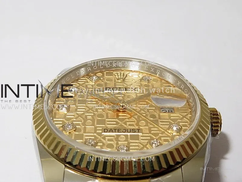 DateJust 126233 36mm 904L SS/YG ONE Factory 1:1 Best Edition Gold Jubilee Dial Diamond Marker On Oyster Bracelet DD3235