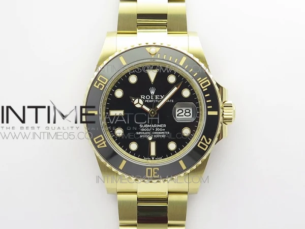 Submariner 41mm 126613 LN YG BP Best Edition Black Dial on YG Bracelet SH3235