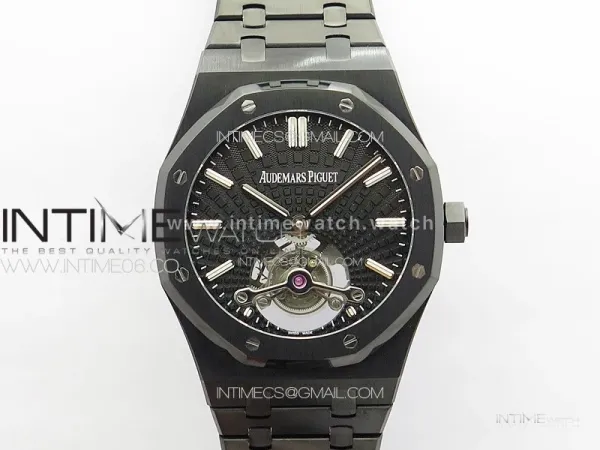 Royal Oak 41mm Tourbillon DLC BBS Best Edition Black Dial on DLC Bracelet