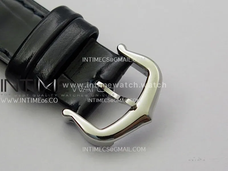 Tank Francaise Ladies 21.2mm SS 8848F 1:1 Best Edition Silver Dial on Black Leather Strap Ronda Quartz V2