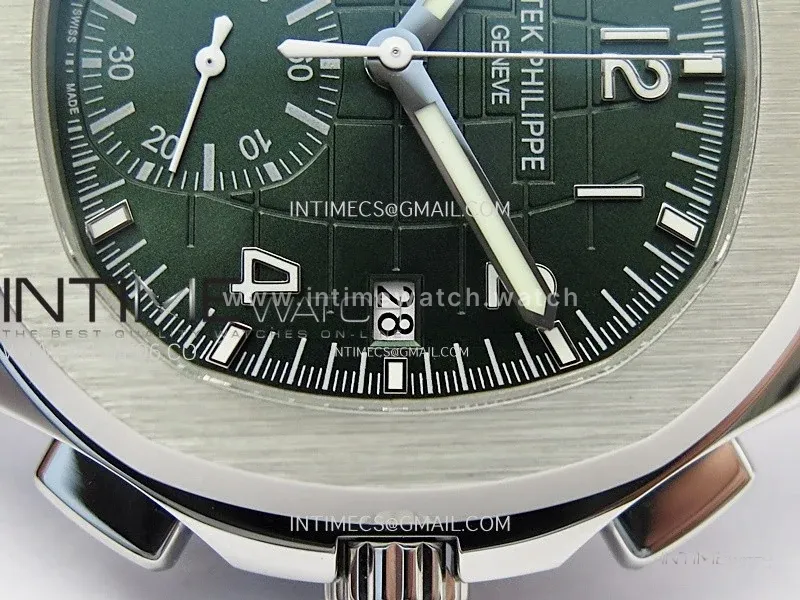 Aquanaut 5968G-010 Green Dial on Green Rubber Strap in Steel