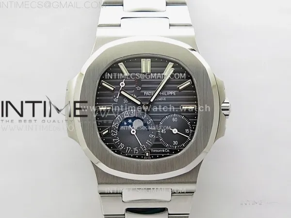 Nautilus 5712-1A 001 SS PPF 1:1 Latest and Best Edition Blue Dial on SS Bracelet PPF240 V3(Free tool)