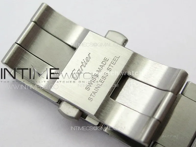 Ballon Bleu 42mm SS 3KF 1:1 Best Edition White Texture Dial on SS Bracelet A2824