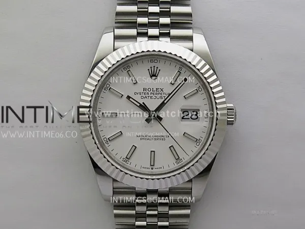 DateJust 126334 904L SS JDF 1:1 Best Edition White Dial Stick Markers on Jubilee 904L SS Bracelet