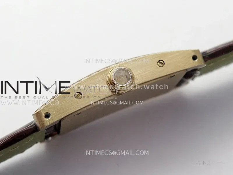 Tank WSTA0016 19mm RG/Diamond Bezel 8848F Best Edition Silver Dial On Brown Leather Strap Ronda Quartz