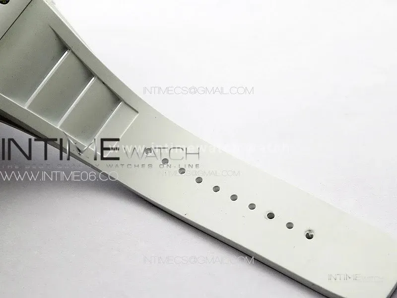 RM055 Real Ceramic Case KUF Best Edition Black Crown on White Rubber Strap MIYOTA8215