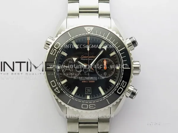 Planet Ocean Master Chronometer Black Ceramic Bezel SS SCF 1:1 Best Edition Black Dial on SS Bracelet A9900