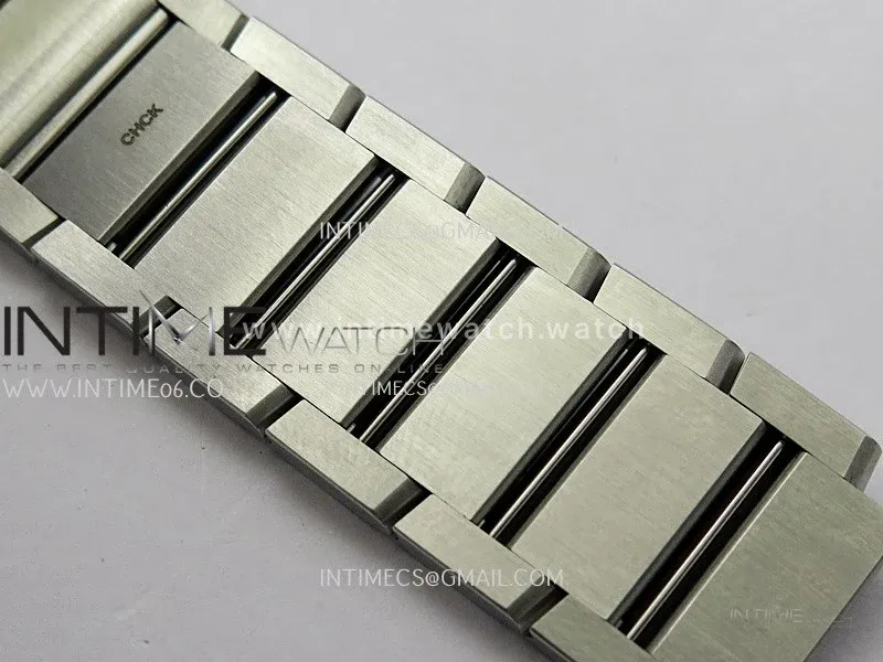 Tank Francaise Ladies 27mm Diamond Bezel SS 8848F 1:1 Best Edition Silver Dial on SS Bracelet Ronda Quartz V2