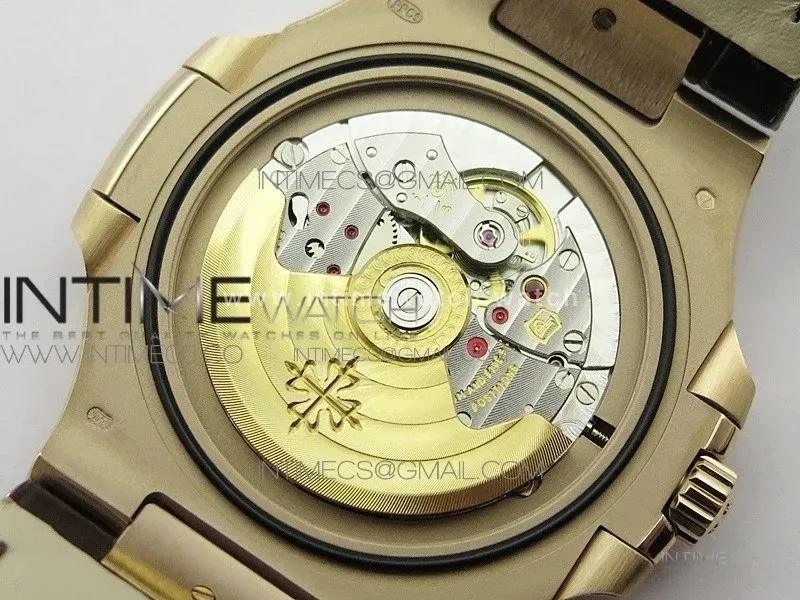 Nautilus 5711/1R PPF V4 1:1 Best Edition White Textured Dial on Brown Leater Strap 324CS