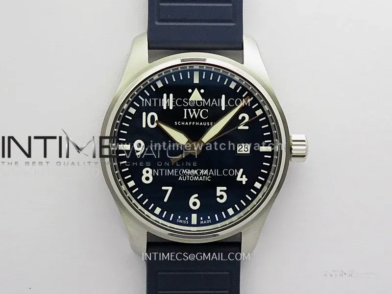 Pilot Mark XX IW328203 MZF 1:1 Best Edition Blue Dial On Dark Blue Rubber Strap A2892