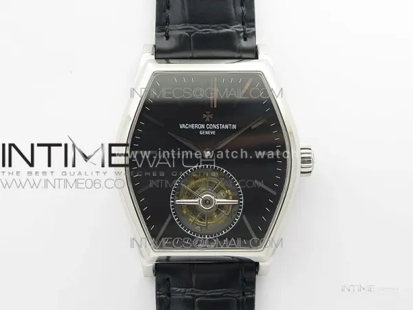 Malte Tourbillon SS VCR Best Edition Black Dial on Black Croco Leather Strap