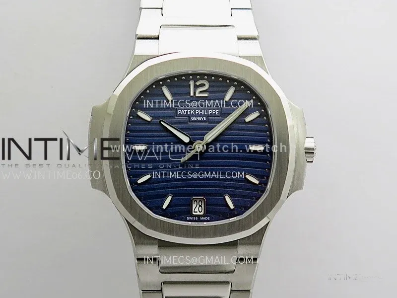 Nautilus 7118 Ladies SS DDF 1:1 Best Edition Blue Dial On SS Bracelet Super Clone DD324