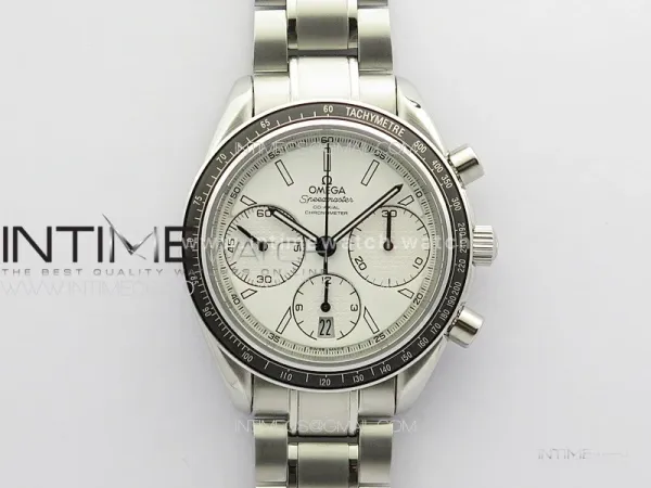 Speedmaster SS HRF 1:1 Best Edition White Dial on SS Bracelet A7750